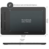 XPPen Updated Deco 01 V3 Drawing Tablet-16384 Levels of Pressure Battery-Free Stylus, 10x6 Inch OSU Graphic Tablet, 8 Hotkeys for Digital Art, Teaching, Gaming Drawing Pad for Chrome, PC, Mac, Android XP-PEN