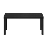 Furinno Classic Simple Coffee Table for Living Room, 38.98 (W) x 17.52 (H) x 18.9 (D) Inches, Black Furinno