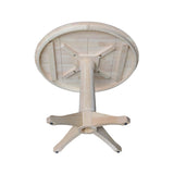 International Concepts 36" Round Top Pedestal Table-28.9" H, Unfinished IC International Concepts
