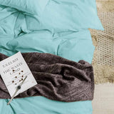 KimLuxz Turquoise Comforter Queen Size, 3 Piece Soft Teal Modern Bedding Set, Lightweight Aqua All Season Microfiber Down Alternative Bed Comforter with 2 Pillow Shams for Women Men KimLuxz