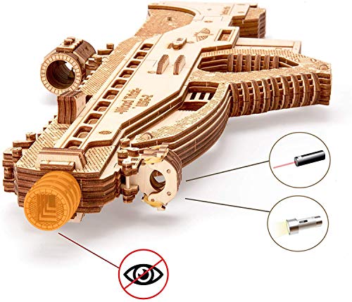 Wood Trick Assault Gun Wooden Model Kit for Adults and Teens to Build - Rifle Guns for Kids - 3D Wooden Puzzle Mechanical Model Wood Trick