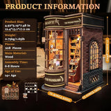 Book Nook Kits for Adults: SUNNINO Book Nook Kit Model Kits Craft Kits for Adults - DIY Miniature Doll House Kit for Bookshelf Booknook Tiny House with Sensor Led Light