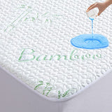GOONIK Full Size Mattress Protector, Breathable Bamboo Viscose Waterproof Full Size Mattress Pad Cover with 6-16 inches Deep Pocket GOONIK