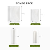 Bonsenkitchen Vacuum Sealer Machine, Fast-Compact Food Sealer, Multi-Functional Food Vacuum Sealer with 20 Vacuum Bags & 2 Roll Bags & Accessory Hose, High-Speed Continuous Working, Silver Bonsenkitchen