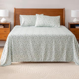 Berkshire Blanket Peanuts® Kids Sheet Set Full Size - 4 Pieces,Cute Character Snoopy Printed Soft Microfiber Bed Sheets,Mini Snoopy & Woodstock New Flower and Bees Sage Berkshire Blanket