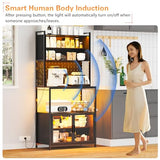 67'' LED Kitchen Pantry Cabinet with Pegboard and Charging Station by OUTDOOR DOIT OUTDOOR DOIT