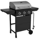 Megamaster 3-Burner Propane Gas Grill with Side Tables, 27,000BTUs, Stainless Steel Lid, Spacious 429 SQ. In. Cooking Space, BBQ Grill for Outdoor Cooking, Patios, Parties, and More - 720-1012 Nexgrill