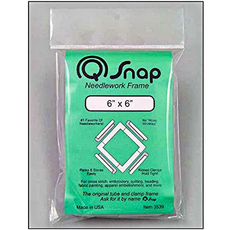 Q-Snap Frame Quilting Embroidery Cross Stitch 6" x 6" Q-Snap