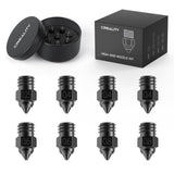 Creality 3D Printer Nozzles Kit, 8PCS High-end Hardened Steel Printer Nozzles with 4 Sizes, 0.25/0.4/0.6/0.8mm Hotend Nozzles for Ender 3/Ender 3 V2/Ender 3 Pro/Ender 3 Max/Ender 5 Series/CR 10 Series Creality