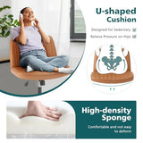 OLIXIS Criss Cross Chair with Wheels Wide Cross Legged Office Desk Vanity Chair Comfy Fabric Armless Adjustable Swivel for Home Computer Task PU Brown OLIXIS