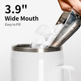 PYD Life Sublimation Mugs Tumblers Blanks with Handle Lid and Straw 30 OZ White Insulated Stainless Steel Jug Water Bottle with Handle for Sublimation Oven Printing 4 Pack PYD Life