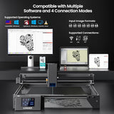 LONGER Ray5 20000mW Class IV Laser Engraver & Cutter, 0.08mm Higher Accuracy Laser Spot, 3.5" Touch Screen, App Offline Control, 400x400mm Engraving Machine for Wood Metal Acrylic Glass Longer