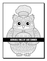 Adorable Owls: An Adult Coloring Book with Cute Owl Portraits, Fun Owl Designs, and Relaxing Mandala Patterns Majosta