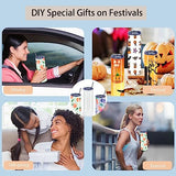 MICLAXYS 4 Pack Sublimation Tumblers 20 Oz Skinny Straight, Stainless Steel Sublimation Tumblers Blank, Individually Gift Boxed, Insulated Tumbler Sublimation (4) MICLAXYS