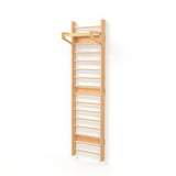 WOOD&ROOM Indoor Montessori Swedish Stall Bars Climbing Wall for Toddlers with Climber Ramp Wooden Swedish Ladder Stall Bars Climber for Kids Gymnastic Wall (no Slide) WOOD&ROOM