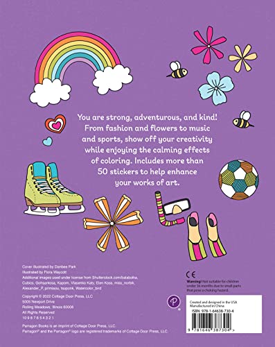 Cool Confident Me: An Inspiring Coloring Book for Girls Ages 8 to 13 with Positive, Motivational, and Confidence Building Quotes to Color - Includes 50+ Stickers WoodArtSupply
