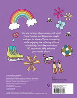 Cool Confident Me: An Inspiring Coloring Book for Girls Ages 8 to 13 with Positive, Motivational, and Confidence Building Quotes to Color - Includes 50+ Stickers WoodArtSupply