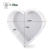Large Silicone Molds for Resin, Heart Resin Mold, Epoxy Resin Molds for Flowers Preservation, Resin Art Casting, DIY Wedding, Valentine, Home Decors (8.3'' x 2'') Actvty