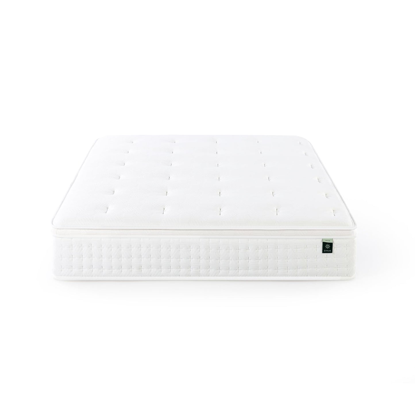 ZINUS 12 Inch Euro Top Pocket Spring Hybrid Mattress, King, Pressure Relief, Pocket Innersprings for Motion Isolation, Mattress in A Box