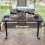 Radlove Electric Height Adjustable Standing Desk, 63x 30 Inches Stand Up Desk Workstation, Splice Board Home Office Computer Standing Table Ergonomic Radlove