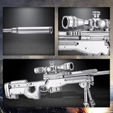 Piececool 3D Puzzles for Adults, AWM Sniper Rifle Gun Model to Build Kits DIY Assembly Super Magnum Metal Model Kits Birthday Gifts Hobbies for Adult, Beginners Level