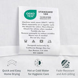 California Design Den Twin Sheets Set - Natural 100% Cotton Sheets with 12" Pockets, Soft Sateen Weave, Breathable and Durable Bedding Set for Dorm Rooms, College (White) California Design Den
