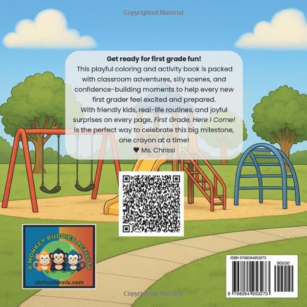 First Grade, Here I Come!: Back to School Coloring Book for First Grade Kids Ages 5–7 (Ready or Not!) WoodArtSupply