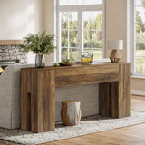 Tribesigns 71-Inch Long Console Table for Entryway, Farmhouse Sofa Console Behind Couch, Entry Table for Hallway, Foyer, Living Room, Brown Tribesigns
