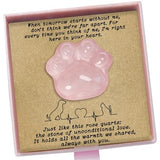 Pet Loss Sympathy Gift – Rose Quartz Heart Crystal with Memorial Card, In Loving Memory Keepsake, Healing Crystal for Dog Loss, Bereavement Support Gift, Pocket Hug for Easter Comfort (Pet Loss)