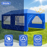 Outvita Outdoor Party Tent, Patio Canopy Tent Gazebo with Removable Sidewalls Instant Event Tent for Cater Events Wedding Birthday Pavilion Beach BBQ(10'x20') Outvita