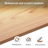 Need 63 Inch Large Computer Desk - Modern Simple Style Home Office Gaming Desk, Basic Writing Table for Study Student, Black Metal Frame, Teak Need