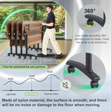 Conference Tables,Folding Conference Room Tables Office Table Flip Top Mobile Modular Meeting Training Tables with Silent Wheels,Seminar Boardroom Table for Home Office (4 Pack, 55.1x23.6x29.5) Crevew