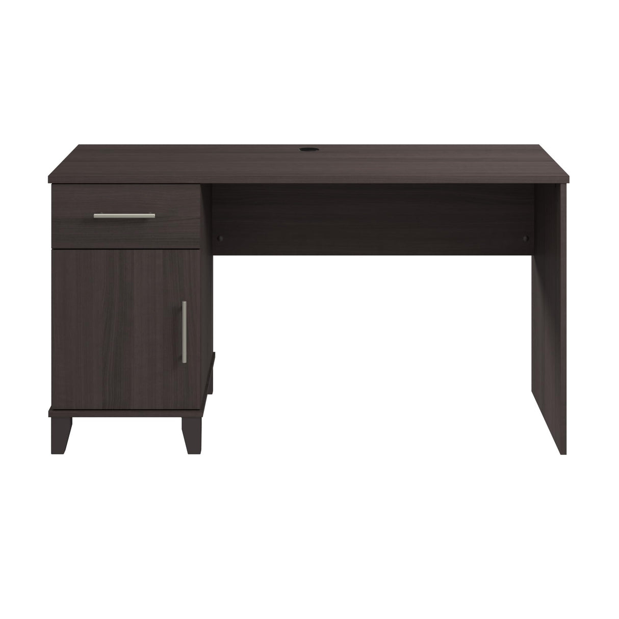 Bush Furniture Somerset 54W Office Desk with Drawer and Storage Cabinet in Storm Gray | Computer Table for Home Office Workspace Bush Business Furniture