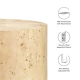 Modway EEI-6274-NAB Cosmos 35" Round Burl Wood Coffee Table, Natural Burl Modway