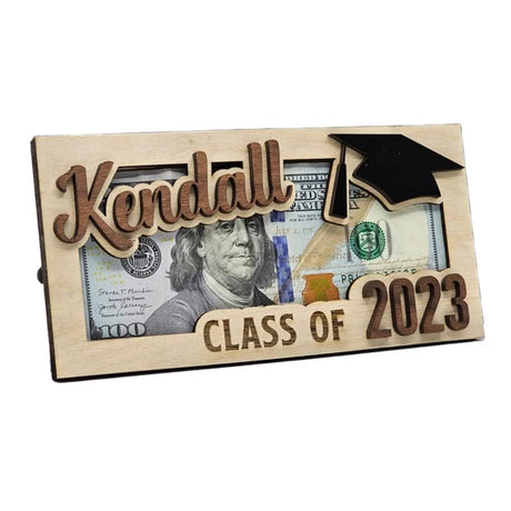 Personalized Name Graduation Money Gift Holder, Graduation Card Box Cash Holder, Class of 2024 Money Gift Holder, Senior Money Gift, College Graduation Gift(1 Pcs) MillMB