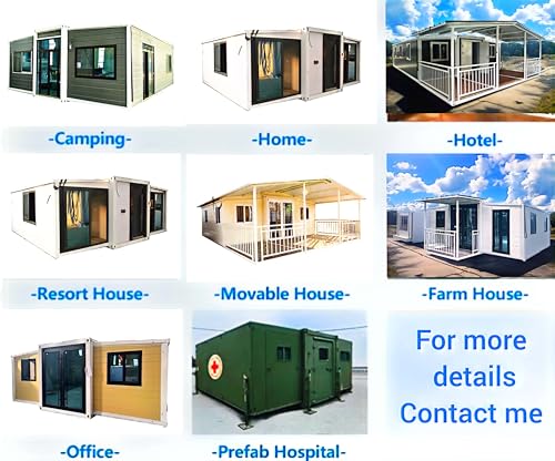 ZARMANN Prefab Mobile Homes, 20ft, 30ft, and 40ft, Modular Living Solutions for Portable Housing (Creamy, 30ft)