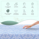 Feather & Stitch Softest 100% Cotton Sheets, 300 Thread Count Percale Weave Bedding, 16" Deep Pocket, Cooling Sheets, Breathable Bed Set, Hotel Premium Quality (King Blue Paisley)