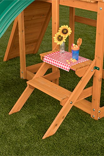 Sky View Cedar Backyard Playset | W: 17'10" D: 9'4" H: 9'9" | w/2-Person Glider & 2 Belt Swings | Binoculars, Steering Wheel & Telescope | Kids Age 3-12 | ASTM Standards | 10-Year Warranty on - WoodArtSupply