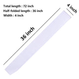 DJDZ 4 Pack White Blank (Plain) Satin Sash Party Accessory for Party,Wedding Decorations and DIY - Design Your Own Sash (White) DJDZ