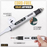 Jas & Jax Engraving Pen - USB Rchargeable Mini Electric Engraver, Cordless Rotary Tool for Wood, Metal, Glass, Jewelry, Stone, Leather & Plastic Etching (54 Accessories) Jas & Jax Goods