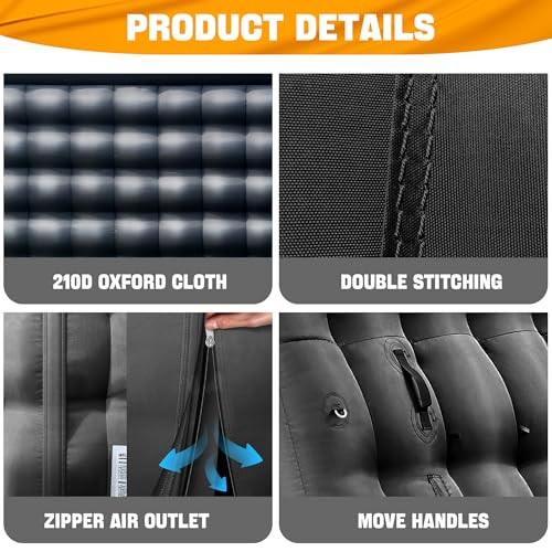 Small Black Inflatable Night Club 16.4x13x11.5Ft Disco Cube Gazebo Event House with Logo Area Portable Inflatable Party Tent for Birthday, School Events, Backyard Party, Rental Business OZIS