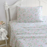 Laura Ashley Kids - Full Size Sheet Set, Soft & Wrinkle-Resistant Toddler Bedding, Fun & Whimsical Bedroom Decor, Ideal Girl Room Essentials (Posey Dance Pink) Laura Ashley
