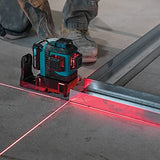 Makita SK700DNAJ 12V max CXT® Lithium-Ion Cordless Self-Leveling 360° 3-Plane Red Laser Kit (2.0Ah), Class II, 635 nm, <2 mW Makita