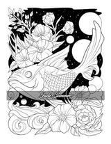 Stress Relief: Adult Coloring Book with Animals, Flowers, Fantasy, and More for Mindfulness and Relaxation WoodArtSupply