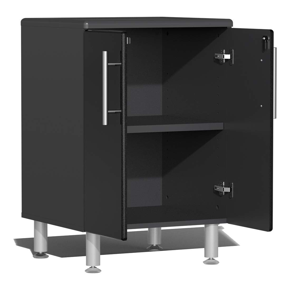 Ulti-MATE UG22050B 5-Piece Garage Cabinet Kit in Midnight Black Metallic - WoodArtSupply