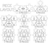 Mothers Day Gift For Mom | Personalized Mom Puzzle Sign with Custom Kids Names | Add 1-8 Child Names | Puzzle Gift for Grandma | Puzzle Piece Wall Decor Family | Wood Puzzle Wall Decor (Mom) D3 Maker Custom Creations