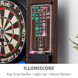 Viper by GLD Products Vault Deluxe Dartboard Cabinet with Shot King Sisal Dartboard and Illumiscore Scoreboard, Wood Viper