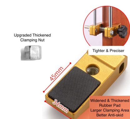 Door Lock Hole Opener Kit Lock Mortiser for Wooden Doors Lock Installation/Change Mortising Machine Mortise Jig with 3 Drill Bits - WoodArtSupply