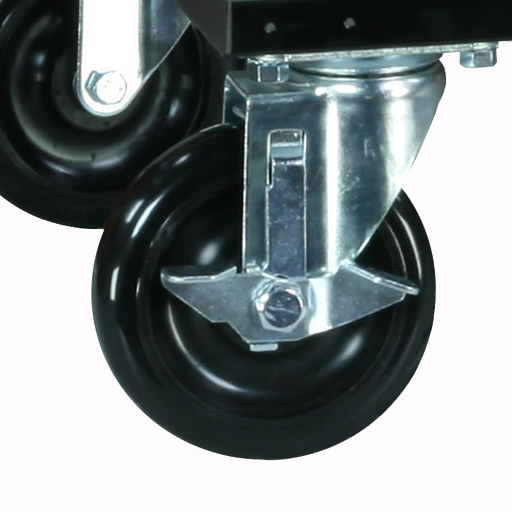 Sandusky Lee TA3R362466-02 Transport Series Metal Storage Cabinet with Wheels, Adjustable Shelves, 200lb Capacity, 24" Depth x 36" Width x 72" Height, Charcoal Sandusky