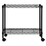 Oceanstar Portable 1-Tier Metal Rolling File Cart, Black,24 in Oceanstar